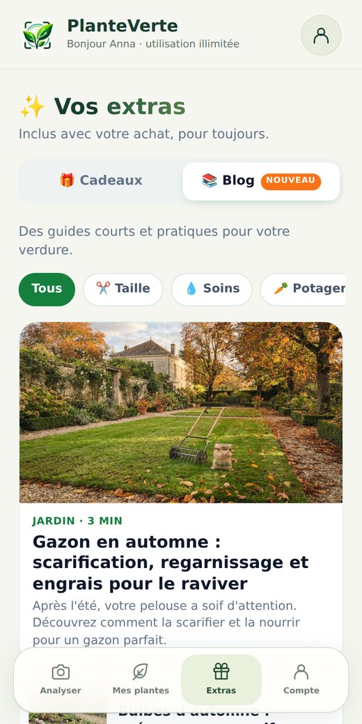Le blog dans l'app : les guides par thème